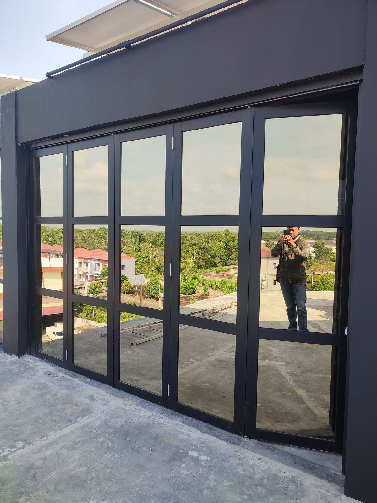 pintu lipat aluminium ayork - Dokumentasi Proyek